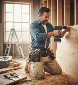 Wood working can be messy